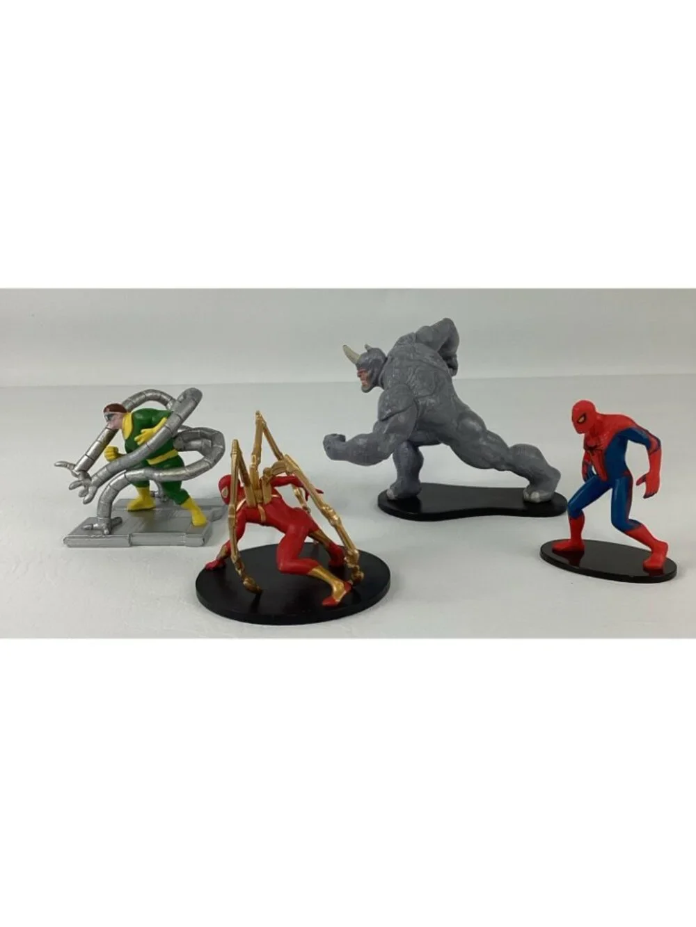 Marvel Spiderman Iron Spider Rhino Doctor Octopus Toy Figures Topper Bundle Lot